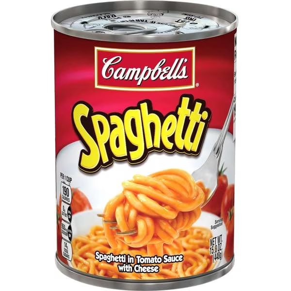 Campbell's Spaghetti 15.8 oz. Can, PK12, Campbells, Mfr#: 000023282