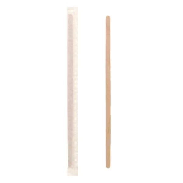 Royal 7.5" Individually Wrapped Wood Coffee Stirrer, PK5000, Amercareroyal, Mfr#: R825W