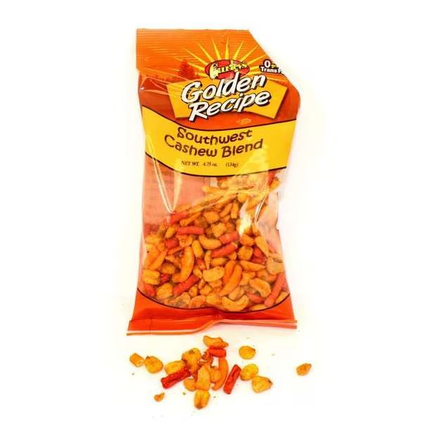 Golden Recipe Snack Mix Southwest Cashew Blend 4.75 oz., PK8, Golden Recipe, Mfr#: 7691