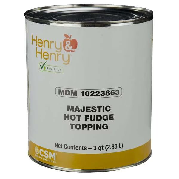 Henry And Henry Majestic Hot Fudge Topping 45.4lbs, PK6, Henry And Henry, Mfr#: 10223863