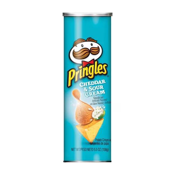 Pringles Cheddar & Sour Cream Potato Crisp 5.5 oz., PK14, Pringles, Mfr#: 3800013895
