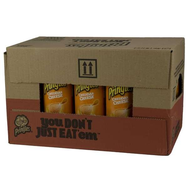 Pringles Cheddar Cheese Potato Crisp 5.5 oz., PK14, Pringles, Mfr#: 3800013856