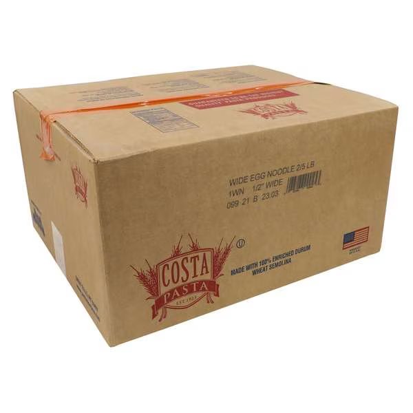 Costa Egg Noodle Wide 10lbs, PK2, Costa, Mfr#: 1WN