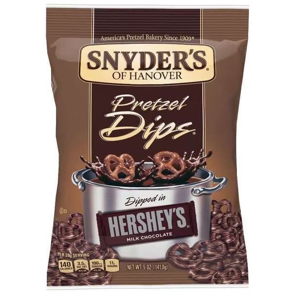 Snyder's Of Hanover Milk Chocolate Pretzel Dip 5 oz., PK8, Snyders Of Hanover, Mfr#: 110571