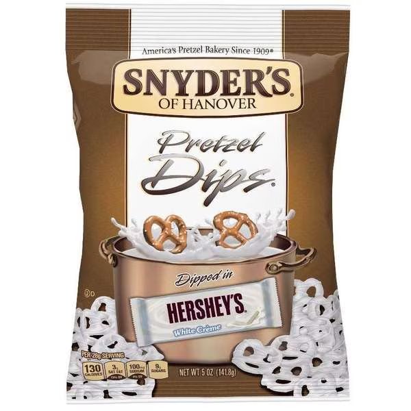 Snyder's Of Hanover White Chocolate Dipped Pretzel 5 oz. Bag, PK8, Snyders Of Hanover, Mfr#: 110572