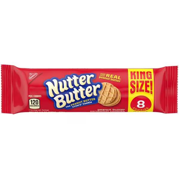 Nabisco King Size Nutterbutter Cookies 8 Cookies, PK20, Nabisco, Mfr#: 05088