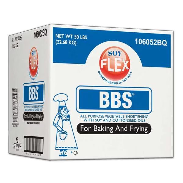 BBS Soy Flex All Purpose Vegetable Shortening 50lbs, Bbs, Mfr#: 106052 BQ