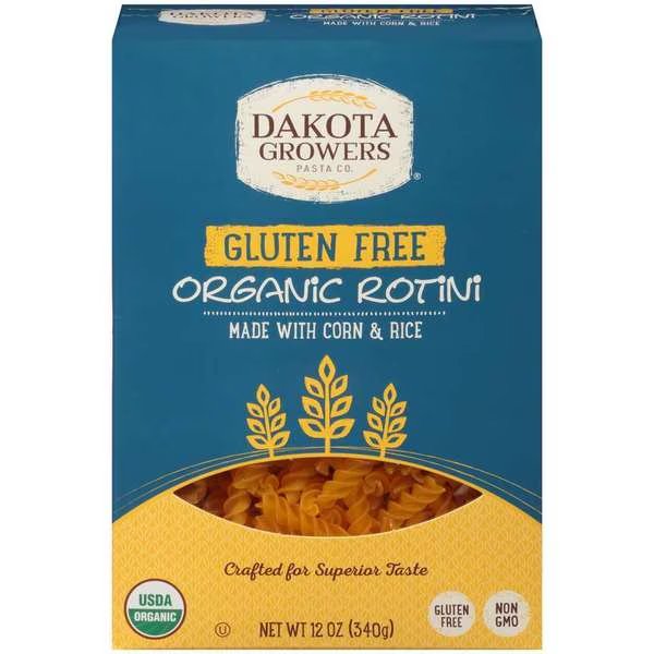 Dakota Growers Gluten Free Organic Rotini Pasta 12 oz., PK12, Dakota Growers, Mfr#: 6738788020