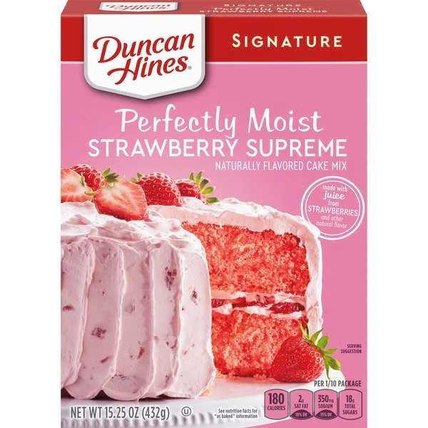 Duncan Hines Signature Strawberry Supreme 15.25 oz., PK12, Duncan Hines, Mfr#: 4420941185