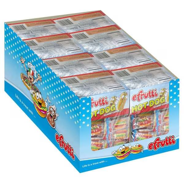 Efrutti Gummi Hot Dog .32 oz. Packet, PK480, Efrutti, Mfr#: 5051