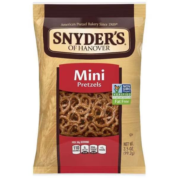 Snyder's Of Hanover Mini Pretzels 3.5 oz., PK8, Snyders Of Hanover, Mfr#: 111816