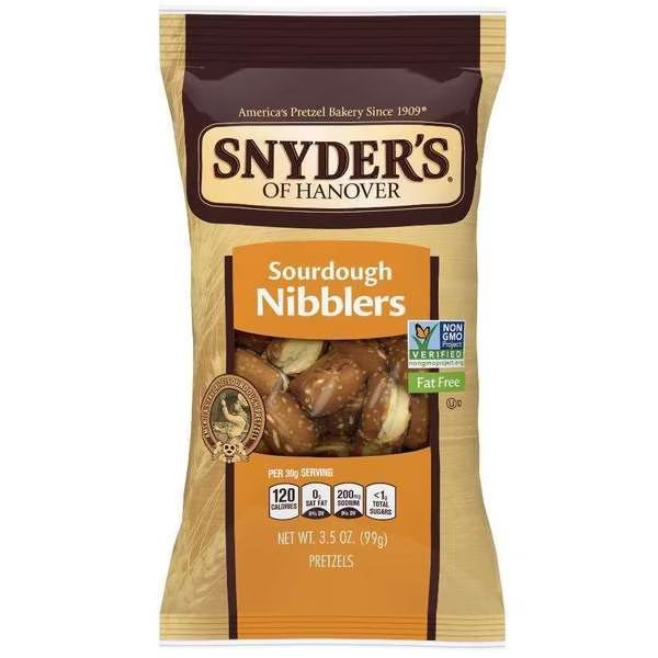 Snyder's Of Hanover Kosher Regular Nibbler Pretzel 3.5 oz. Bag, PK8, Snyders Of Hanover, Mfr#: 111817