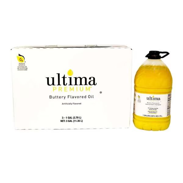 Buttery Liquid Butter Alternative Oil 1 gal., PK3, Ultima Premium, Mfr#: 100087435