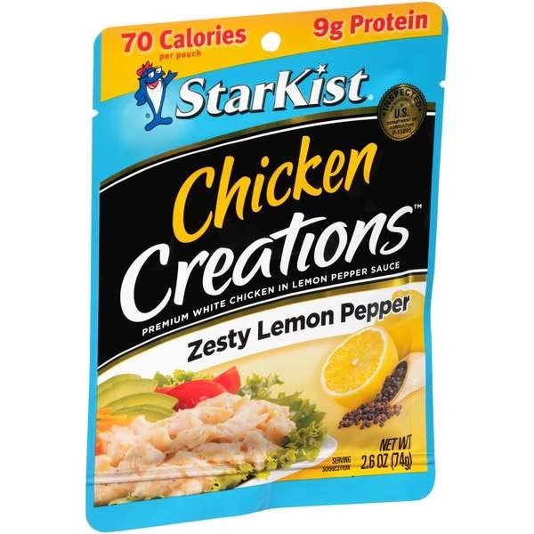 Lemon Pepper Chicken 2.6 oz., PK12, Starkist, Mfr#: 517640