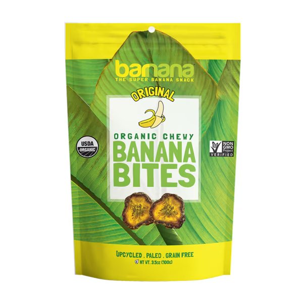 Original Banana Bites 3.5 oz., PK12, Barnana, Mfr#: 3023