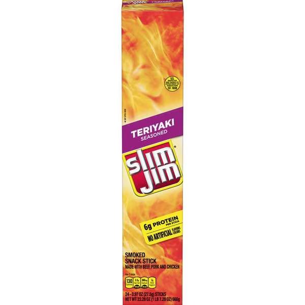 Slim Jim Giant Teriyaki, PK144, Slim Jim, Mfr#: 2620000130