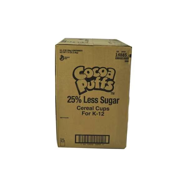 Cocoa Puffs Cereal 25% Less Sugar Single Serve 2 oz. Eq Grain, PK60, Baskin Robbins, Mfr#: 16000-14885