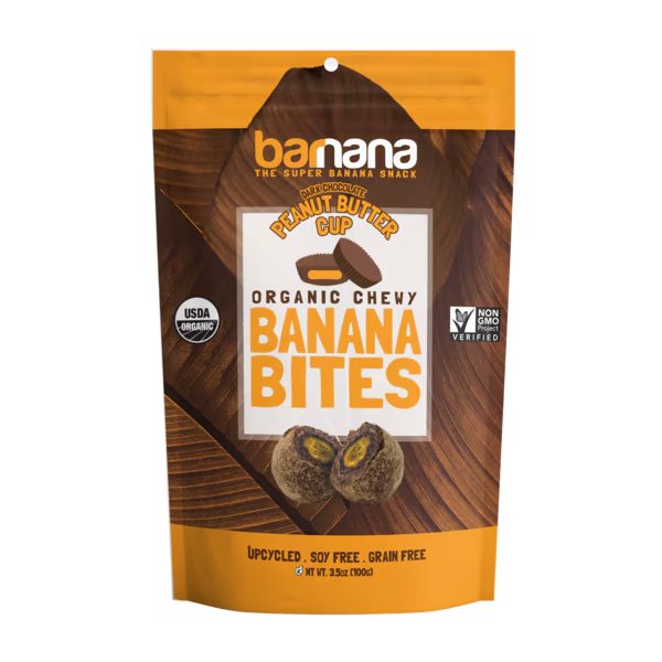 Peanut Butter Cup Banana Bites 3.5 oz., PK12, Barnana, Mfr#: 581