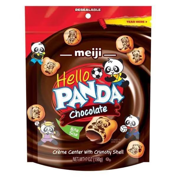 Meiji Hello Panda Chocolate 7 oz., PK6, Hello Panda, Mfr#: 70091