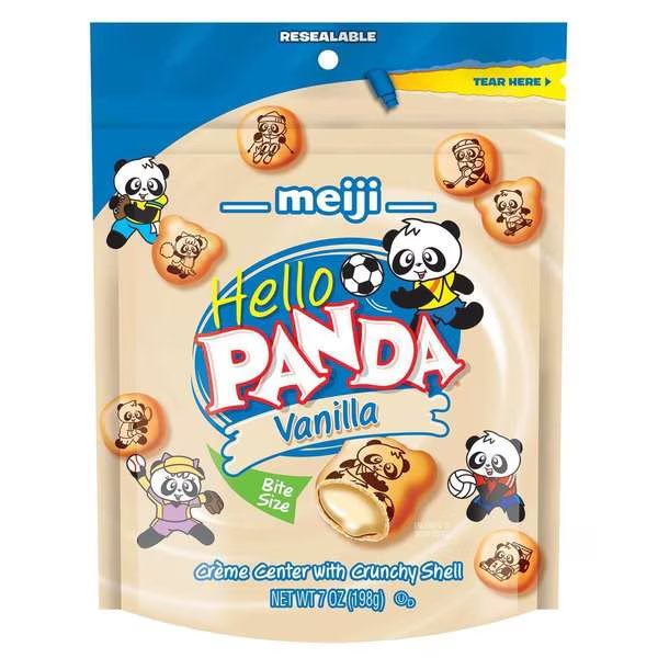 Meiji Hello Panda Vanilla Display 7 oz., PK6, Hello Panda, Mfr#: 70093