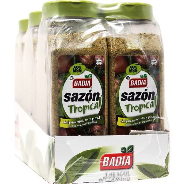 Badia Sazon Tropical Seasoning 1.75lbs Bottle, PK6, Badia, Mfr#: 90961