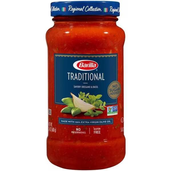 Premium Traditional Tomato Sauce Barilla 24 oz., PK8, Barilla, Mfr#: 1000016462