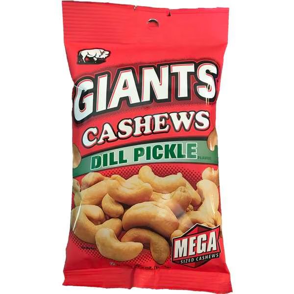 Giants Cashews Dill 4 oz., PK8, Giant Snack, Mfr#: 61520