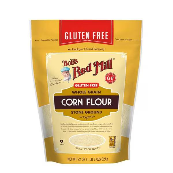 Bob's Red Mill Gluten Free Corn Flour 22 oz. Pouches, PK4, Bobs Red Mill Natural Foods, Mfr#: 1617S224