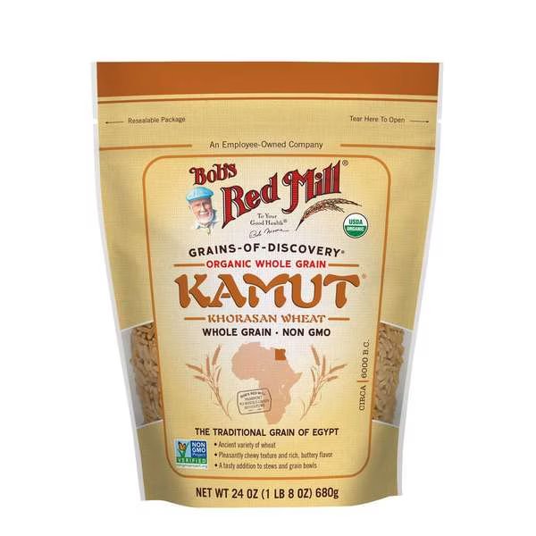 Bob's Red Mill Organic Kamut Grain 24 oz. Pouches, PK4, Bobs Red Mill Natural Foods, Mfr#: 1761S244