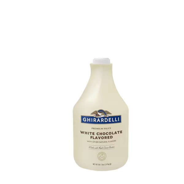 White Chocolate Sauce Pump Bottle 87.3 oz., PK6, Ghirardelli, Mfr#: 41265