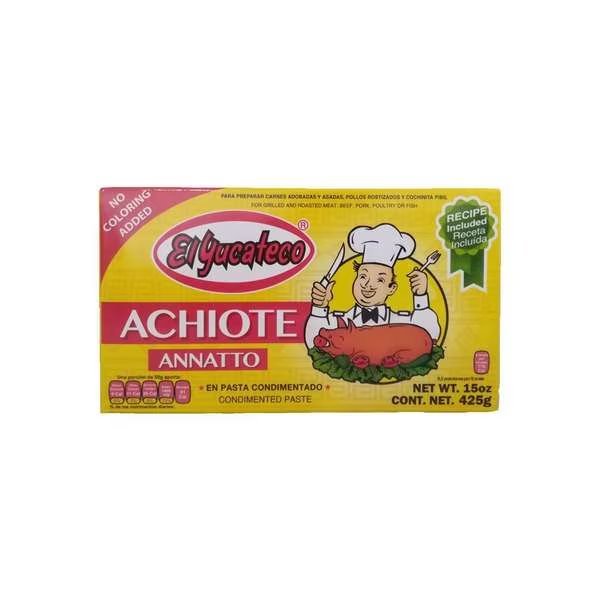 Annatto Paste Block 15 oz., PK12, El Yucateco, Mfr#: 10816493015899