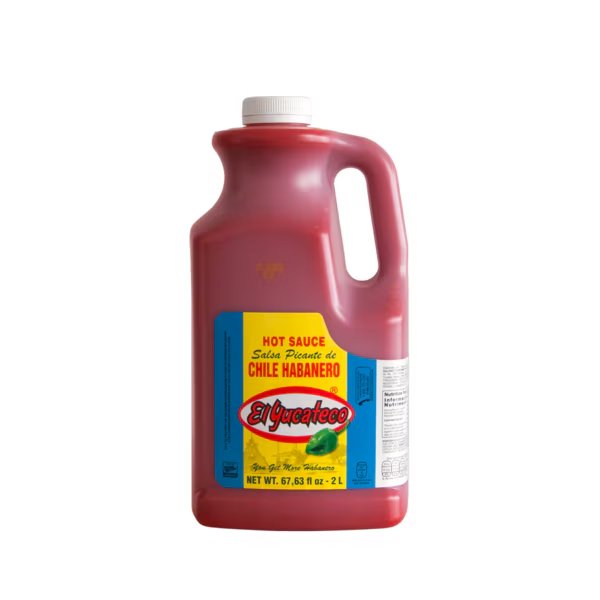 Red Habanero Hot Sauce 67.63 fl. oz., PK2, El Yucateco, Mfr#: 10816493010238