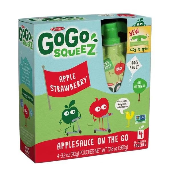 GoGo Apple Strawberry, PK48, Gogo Squeez, Mfr#: 120431