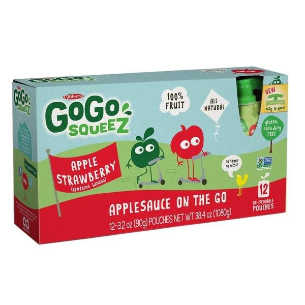 GoGo Apple Strawberry, PK72, Gogo Squeez, Mfr#: 120437