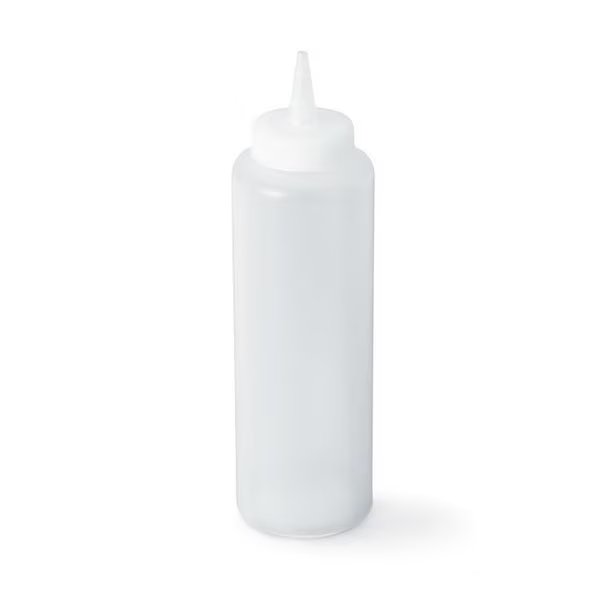 Vollrath 12 oz. All Purpose Plastic Clear Squeeze Bottle, PK12, Vollrath, Mfr#: 52063
