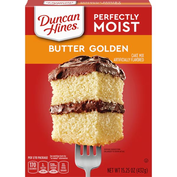 Duncan Hines Classic Butter Golden Mix 15.25 oz., PK12, Duncan Hines, Mfr#: 4420930759