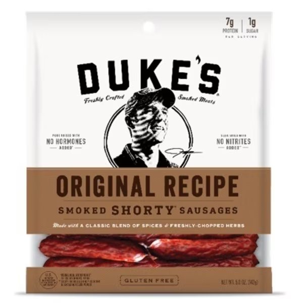 Duke's Original Recipe Smoked Shorty Sausages 5 oz., PK8, Dukes, Mfr#: 1601201051