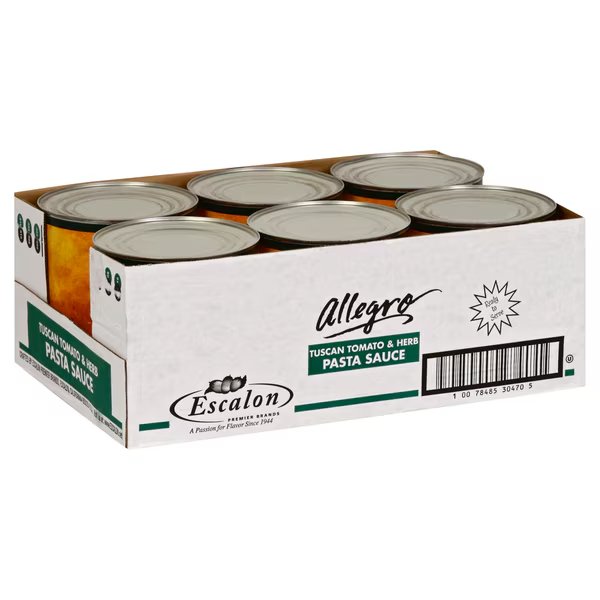 Tuscan Tomato & Herb 105 oz., PK6, Allegro, Mfr#: 10078485304705