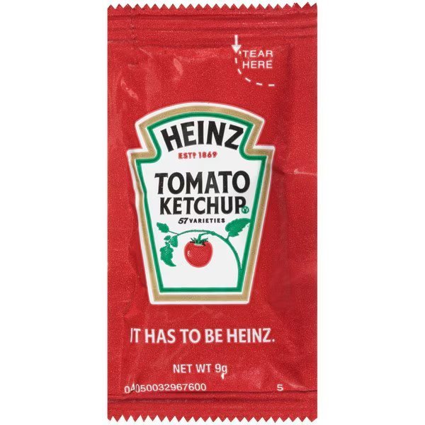 Heinz Single Serve Ketchup 9g Packet, PK200, Heinz, Mfr#: 10013000983201