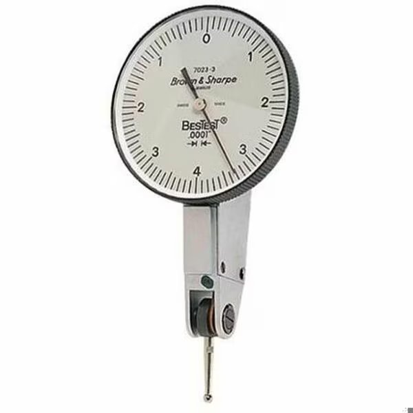 Bestest Dial Test Indicator, White Dial Face, Lever Type, Bns, Mfr#: 599-7023-3