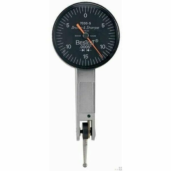 Bestest Dial Test Indicator, Black Dial Face, Lever Type, Bns, Mfr#: 599-7030-5