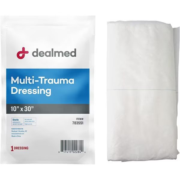 Trauma Dressing 10 X 30" Sterile, Ea, 25/Cs, 25PK, Dealmed, Mfr#: 783551