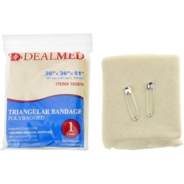 Triangular Bandages, 36" X 36" X 51", 12/Bx, 12PK, Dealmed, Mfr#: 783610