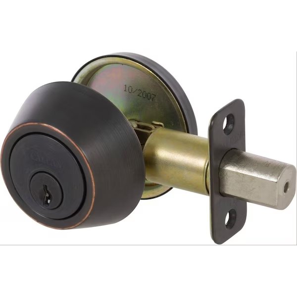 Callan Single Cylinder Edged Oil Rubbed Bronze Deadbolt, Delaney Hardware, Mfr#: KA2007