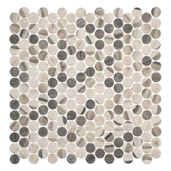 ANDOVA TILES Dexo 1" x 1" Glass Penny Round Mosaic Wall & Floor Tile, Andova Tiles, Mfr#: ANDDEX331