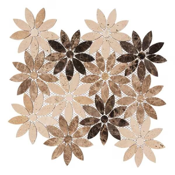 ANDOVA TILES Fresh Natural Stone Novelty Mosaic Tile, Andova Tiles, Mfr#: ANDFRE388