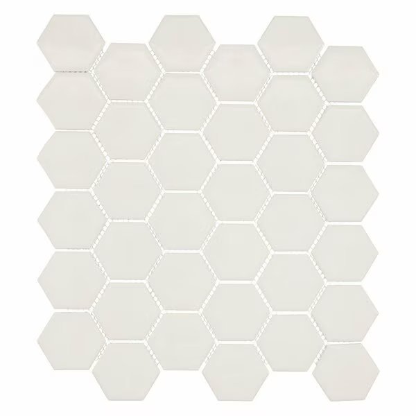 Stylish- Rad 2 in. x 2 in. Straight Edge Porcelain Honeycomb Wall & Floor Tile, Andova Tiles, Mfr#: Andova Tiles