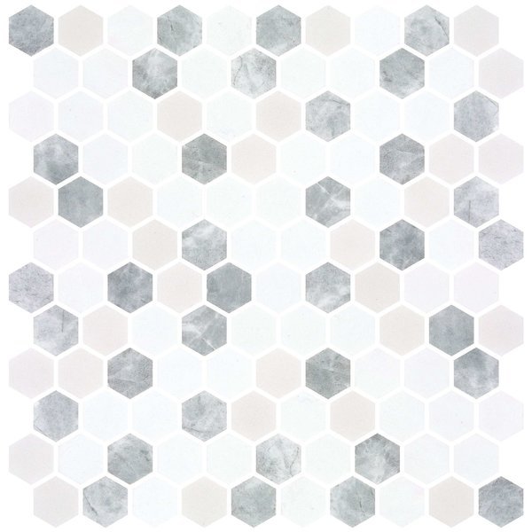ANDOVA TILES Trillions 0.01" x 0.01" Glass Honeycomb Tile, Andova Tiles, Mfr#: ANDTRI567
