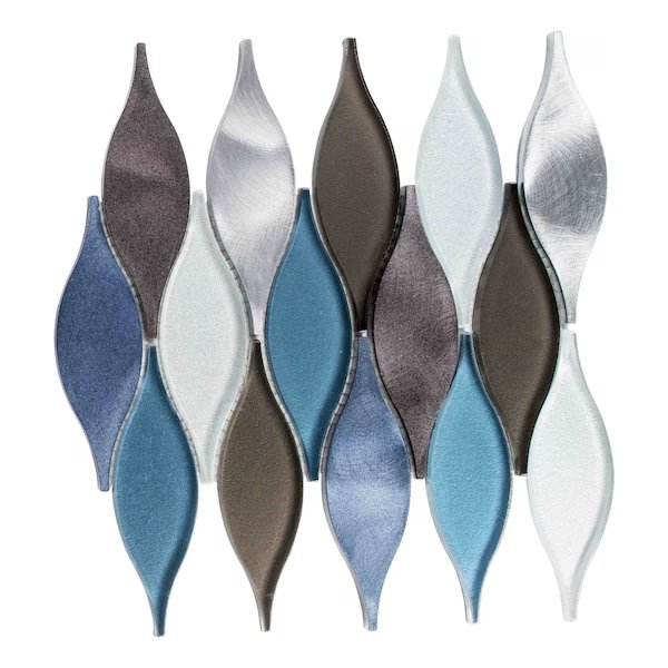 SAMPLE Zeille Metal Arabesque Wall Tile, Andova Tiles, Mfr#: SAM-ANDZEI201