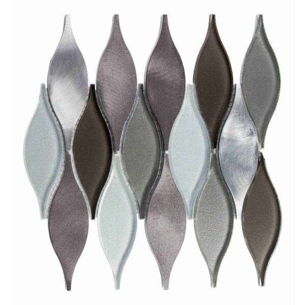 SAMPLE Zeille Metal Arabesque Wall Tile, Andova Tiles, Mfr#: SAM-ANDZEI204